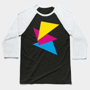 CMYK Triangles Baseball T-Shirt